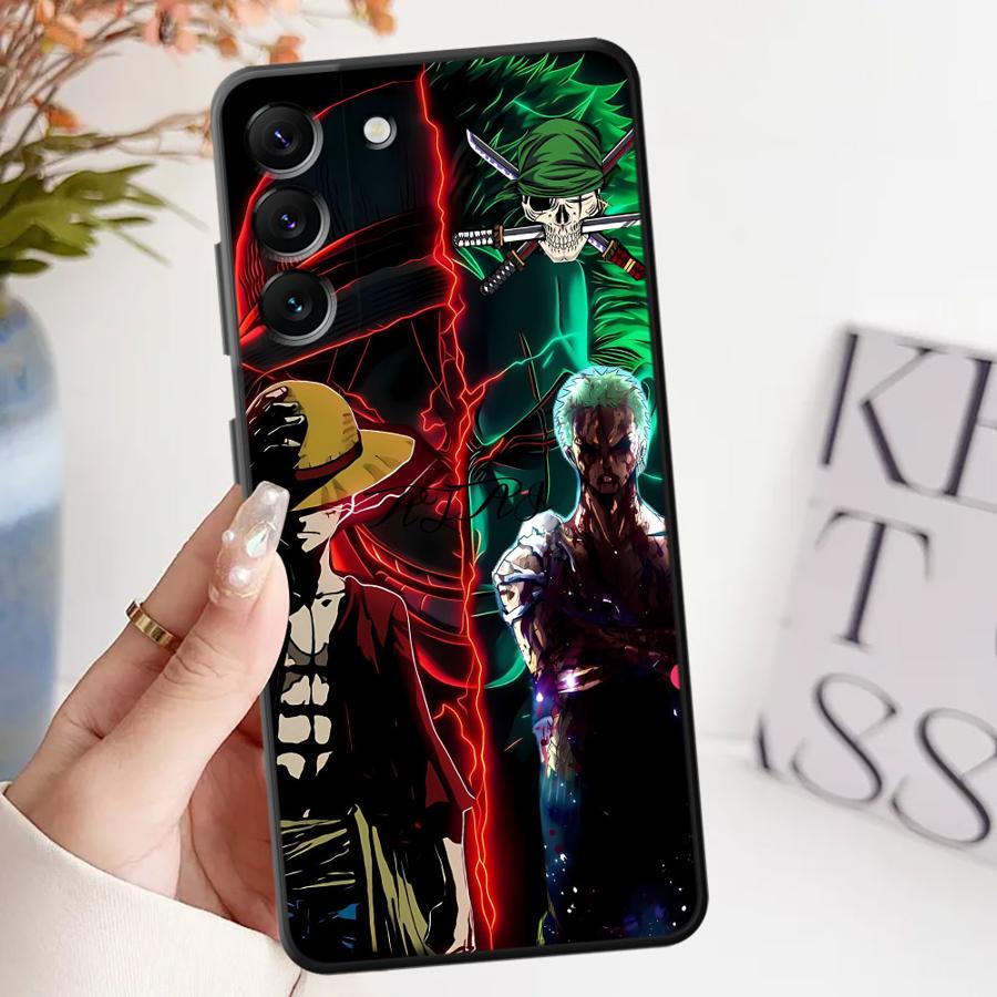 Phone Cover Case for Samsung Galaxy A73 A51 A52 A36 A32 A26 A72 A25 A71 A53 A35 A22 A23 A55 A41 A24 One Piece Fashion Luffy Zoro