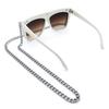 [Glasses Glasses Glasses] Japanese-style design Chain sunglasses, hip hop, reggae, bling-bling 8023-whbrh