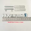 3D Metal HYBRID Logo Grill Side Fender Rear Trunk Emblem Badge Car Sticker Decals For Toyota Prius Camry Crown Auris Rav4s TRD
