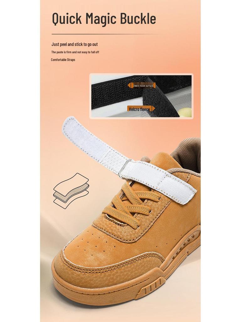 Children's White Leather Skate Shoes, Wear-Resistant, for Ages 6-12, Casual Sports Style for Boys (2024)