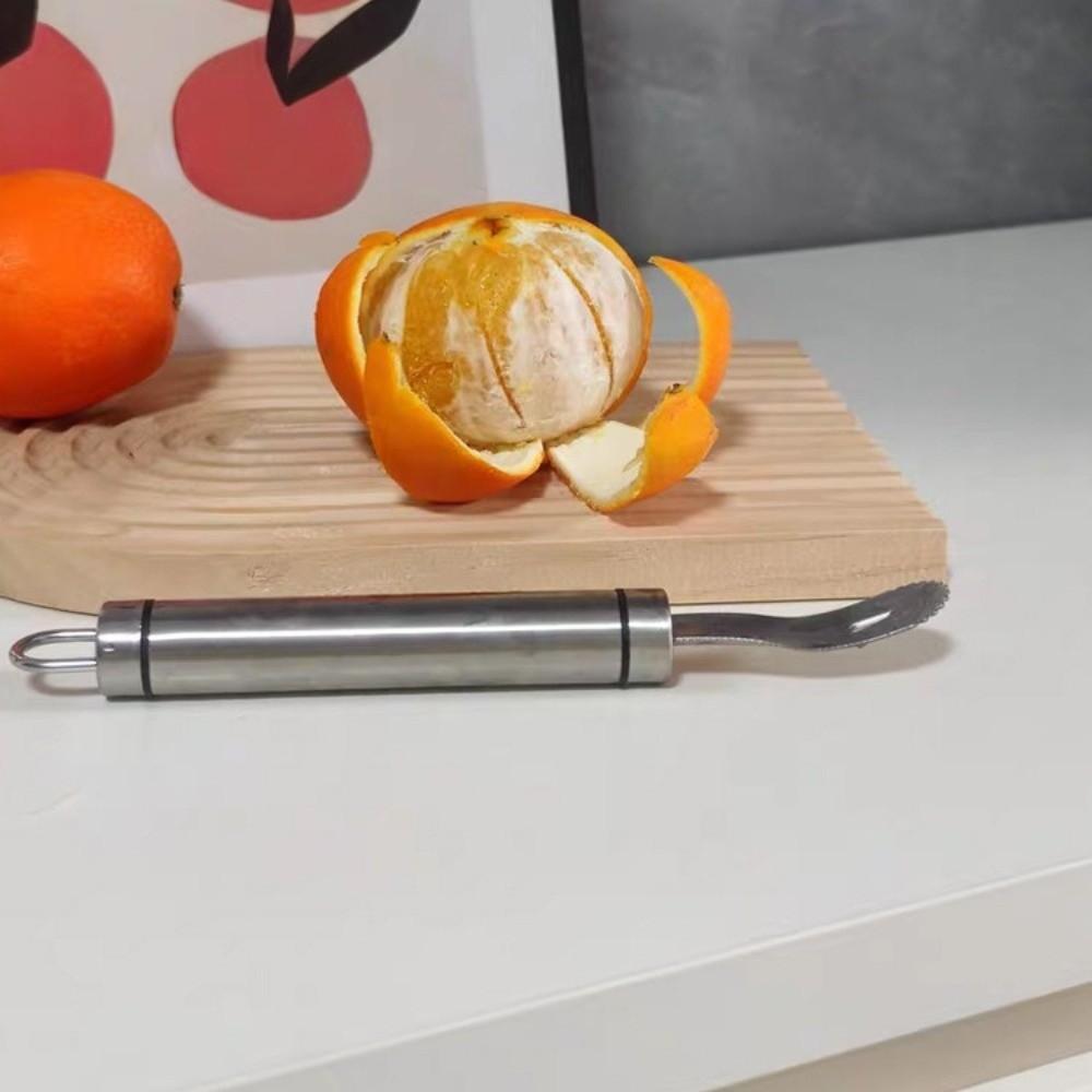 Edelstahl Zitrus-Schneider Multifunktionales Zitrus-Schälwerkzeug Gadget Pomelo Schalenentferner Restaurant