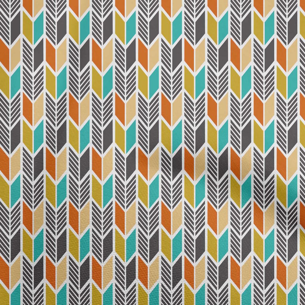 oneOone Georgette Viscose Light Gray Fabric Geometric  Diy Clothing Quilting Fabric Print Fabric By Yard 42 Inch