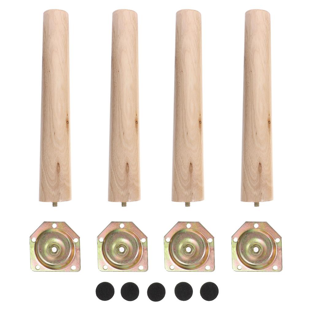 Trä Möbelfötter 4 Set Matbordsben Tischbeine Justerbara Matbord Soffa Soffbord Premiumträ Hög Belastning Stabil