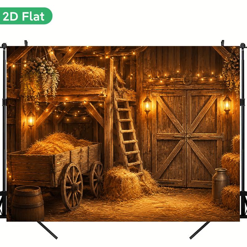 1Pcs Warm Rustic Barn Storage Barnyard Decoration Background Country Backdrop Decorations For Photo Studio Photo Booth Party