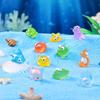 Mini Ocean Resin Animals Tiny Sea Animals Figurines Marine Miniature Decorations for DIY Fish Tank Potted Micro Garden Landscape