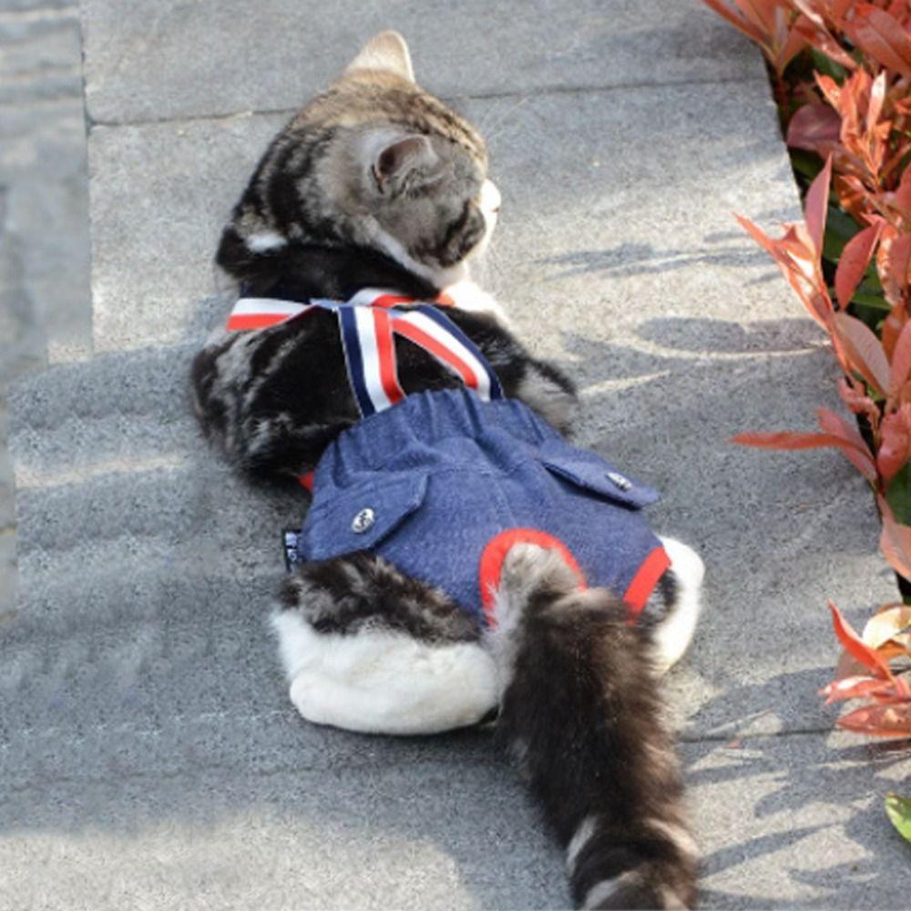 Diaper Pet Physiological Pants Underwear Cat Shorts Puppy Supplies Dog Denim Overall  Spring