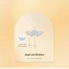 S925 Sterling Silver Butterfly Heart Tassel Pendant Necklace - Elegant and Stylish Accessory