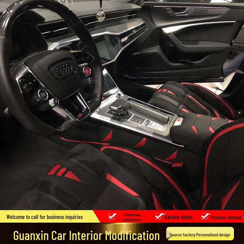 

A7 Индивидуальный интерьер Алькантара Замша и Кожаная отделка