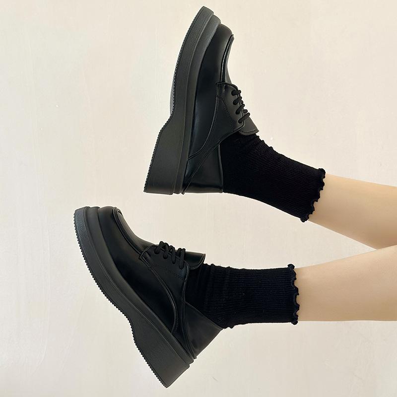 White Platform College British Style Small Leather Shoes Women's Spring and Autumn Loafers 2025 New Versatile Explosive Single Shoes