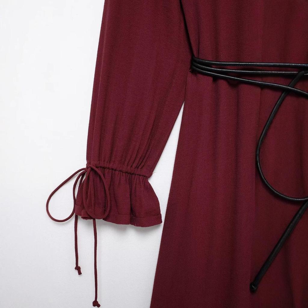 Spring 2025 European & American Women's Layered Midi Dress