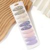 10Pcs/Lot Fresh Print Cotton Alloy Hair Clips for Kids Fabric Plaid BB Hairpins Girl Hairgripe Headwear Baby Hair Accessories