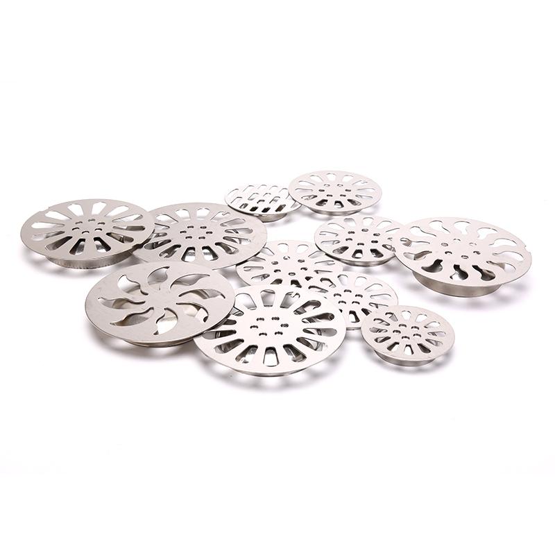 1Pc Stainless Steel Floor Drain Cover Overflow Round Anti-Clogging Shower Drain