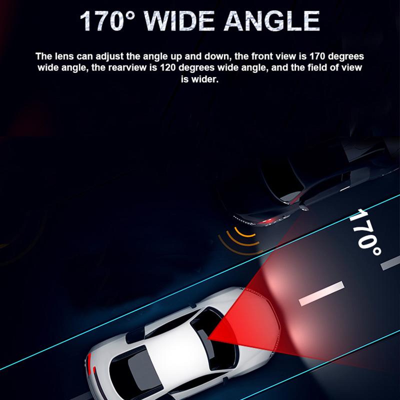 Dual Lens Hidden Dashcam Car Camera HD 1080P Night  Vision Recording Auto DVR Loop Dash Recorder Vehicle Accessories