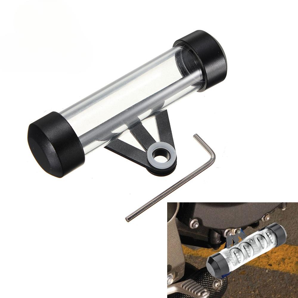 

Motorcycle Tube Tax Disc Holder Motorbike Universal Tube Tax Disc Registration Label Holder Waterproof Detachable with Screwdriver 85MM срібний