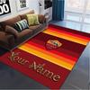 Tappeto Personalizzato Logo AS Roma per Soggiorno Camera da Letto Casa Decorazione Divano, Tappetino Antiscivolo per Giochi Bambini