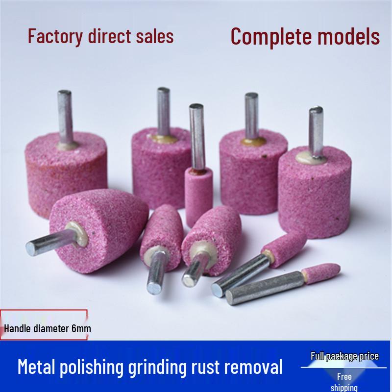 

Red Corundum 6mm Shank Electric Grinding & Polishing Head for Metal, Ceramic, and Flint Stone. Bullet 6x6mm