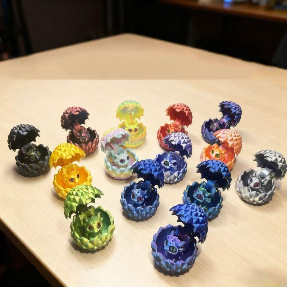 Creative 3D Printed Dragon Egg Cute Simulation Animal Model  Home Decoration