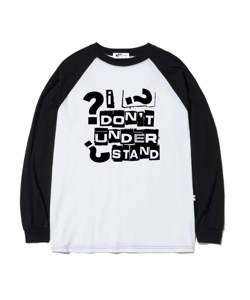 Escape From Don T Understand Print Long Sleeve Black L