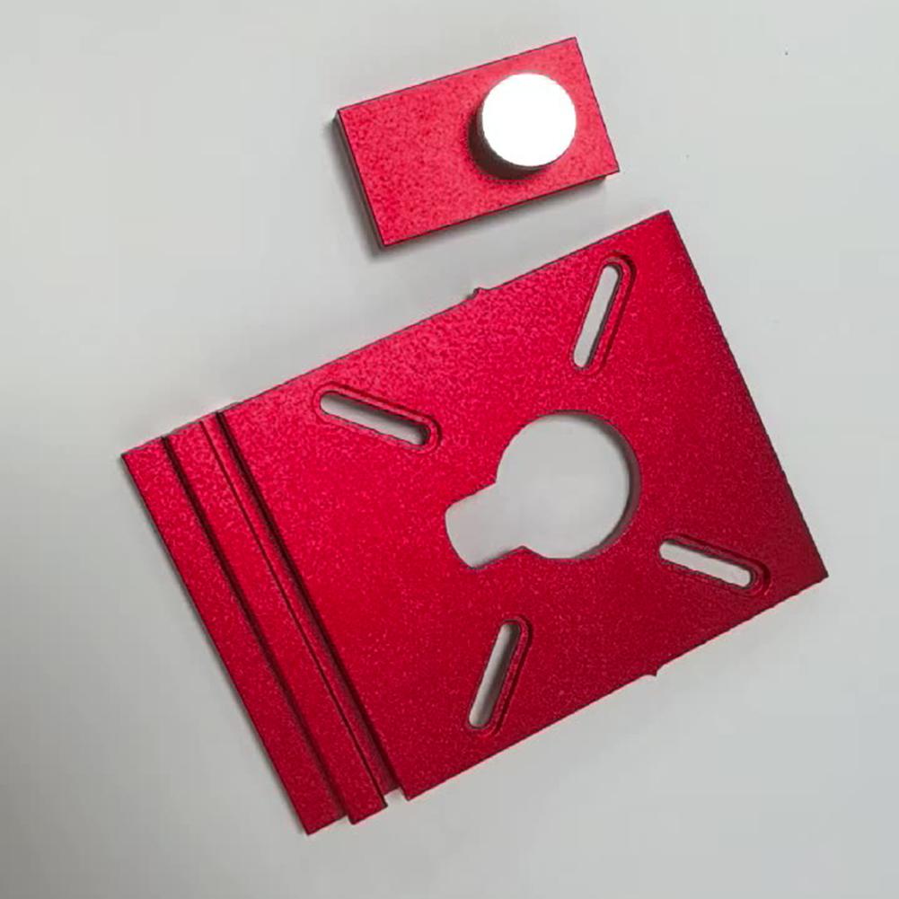 Woodworking Aluminum Router Guide Rail Adapter Limit Block For Cutting With Rail Stop Woodworking Power Tool Accessories