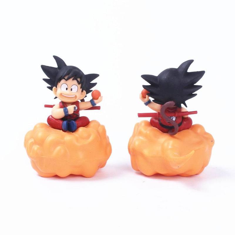 Doll Kawaii Goku Flying Nimbus Figurine Cake Topper Ornament Home Decor Micro Landscape Anime Fans Decoration Toys