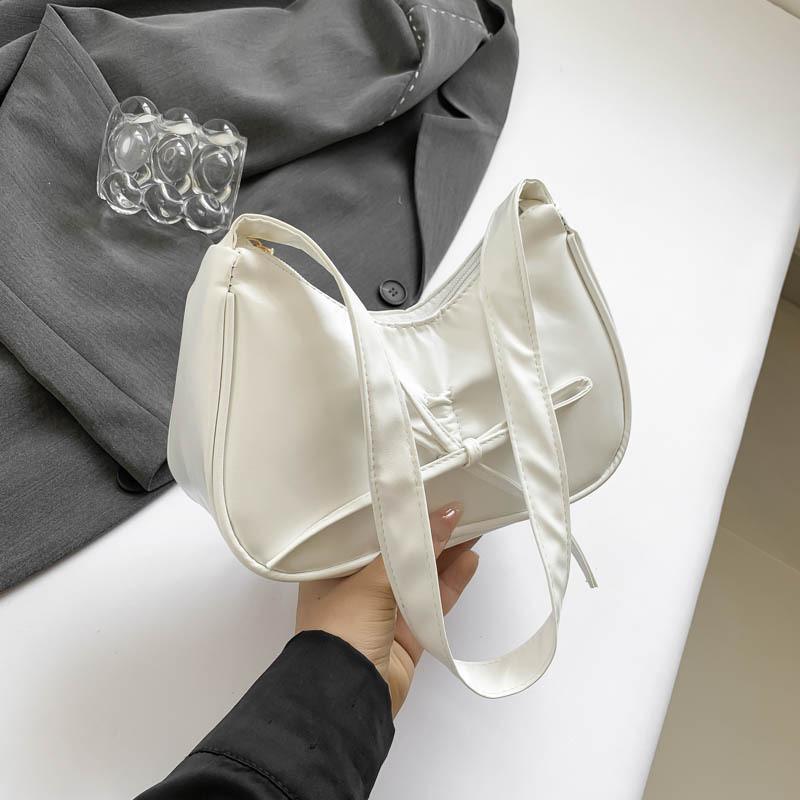 

Versatile Medium Soft Handheld Tote Bag With Zipper Closure For Daily Outfits білий