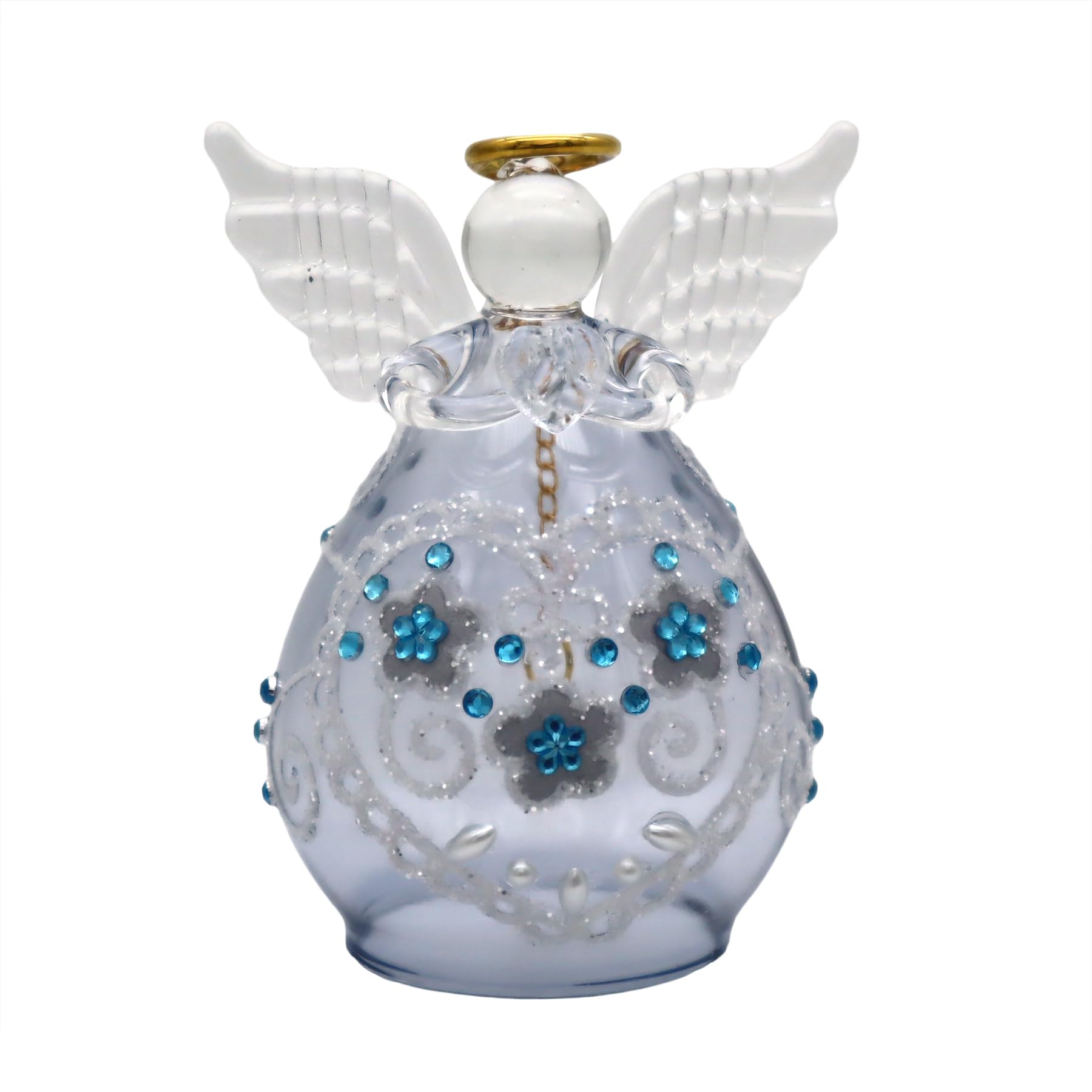 

Fourcart Милый Стеклянный Ангел Ручной Работы Сладкое Сердце Колокольчик BL