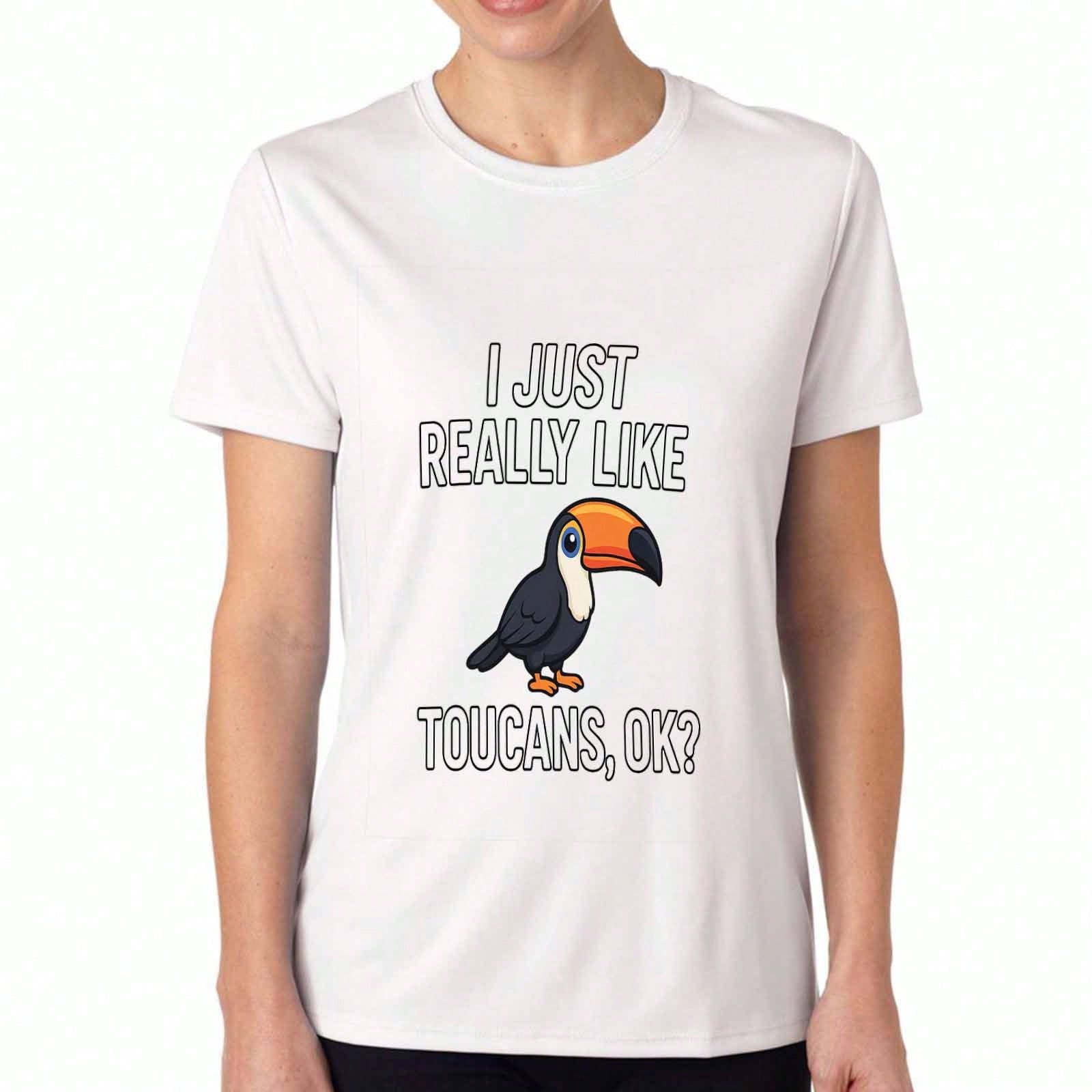 Toucan Bird unisex s Cotton T Shirt, Pure Cotton HighQuality Print, Durable, Casual And Fashionable. Featuring A Vibrant Toucan Do It Graphic, Comfy A S разноцветный