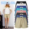 FGHJ Summer Loose Wide Leg Pants Women Casual Cotton Style Lady Shorts