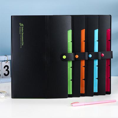 Cartella Portatile a Fisarmonica con Chiusura Elastica Design con Bottone a Pressione Sicuro Formato Lettera
