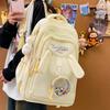 New High-value Japanese Ins Fresh and Sweet Candy-colored Backpack for Junior High School Students, Lightweight and Large-capacity Schoolbag for Women