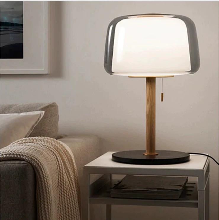 Nordic Designer Glass Table Lamp - Modern, Creative Lighting for Bedroom and Living Room