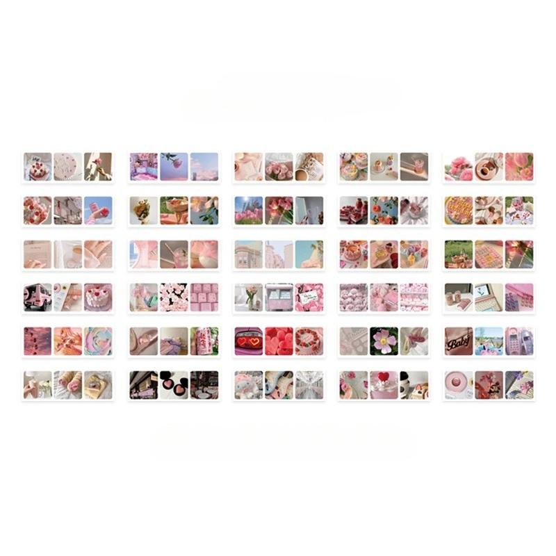 30pcs/pack 90patterns/pack Ins Material Stickers Book Scrapbooking Junk Journal Creative Stationery DIY Deco Stickers