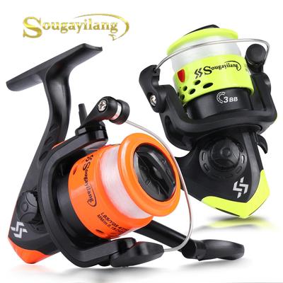 SOUGAYILANG Spinning Fishing Reel Gear Ratio 5.2:1  3BB Light Weight Ultra Smooth Saltwater Fishing Reel Max Drage 5kg