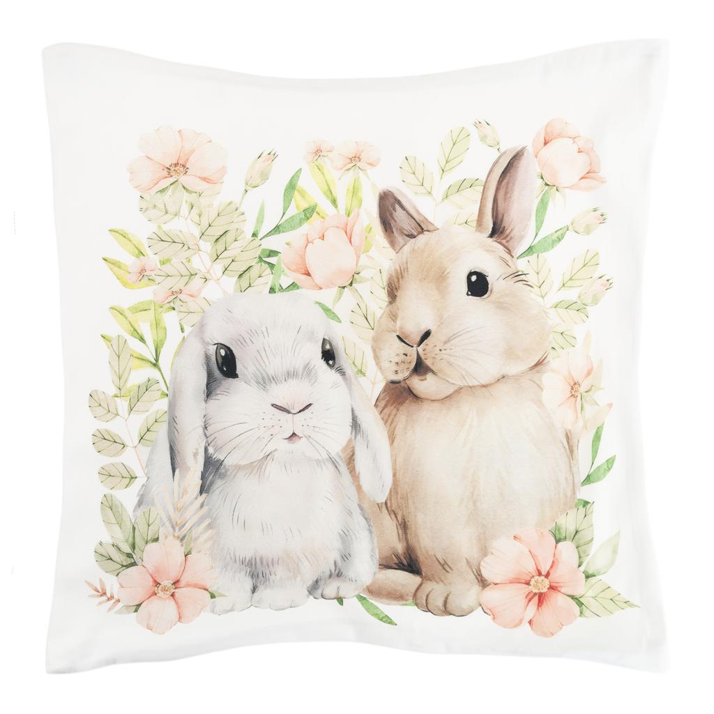 TG80610-14 EASTER FLOCKED BUNNY WITH BOW