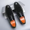 Fashion Trend Men's New Suede Patchwork Lace Up Casual Oxfords Gentleman Shoes Formal Wedding Prom Dress Homecoming Zapatillas Hombre