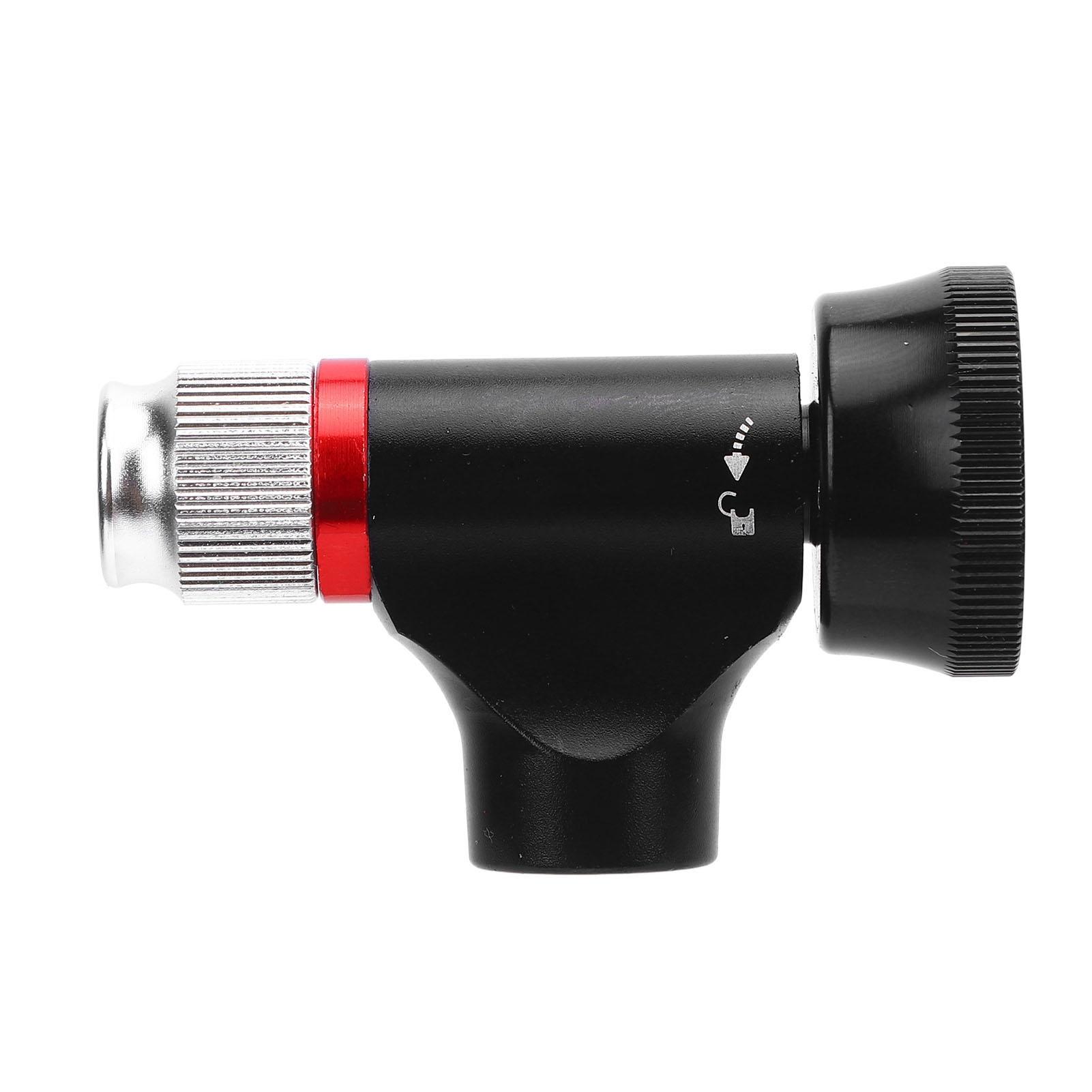 

CO2 Bike Tire Inflator Aluminum Alloy US and French Valve Compatible Bike CO2 Pump with Pressure
