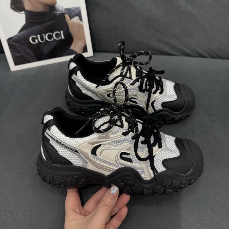 Platform ugly cute shoes dad shoes women's spring and summer new mesh breathable hiking shoes casual sports shoes tide