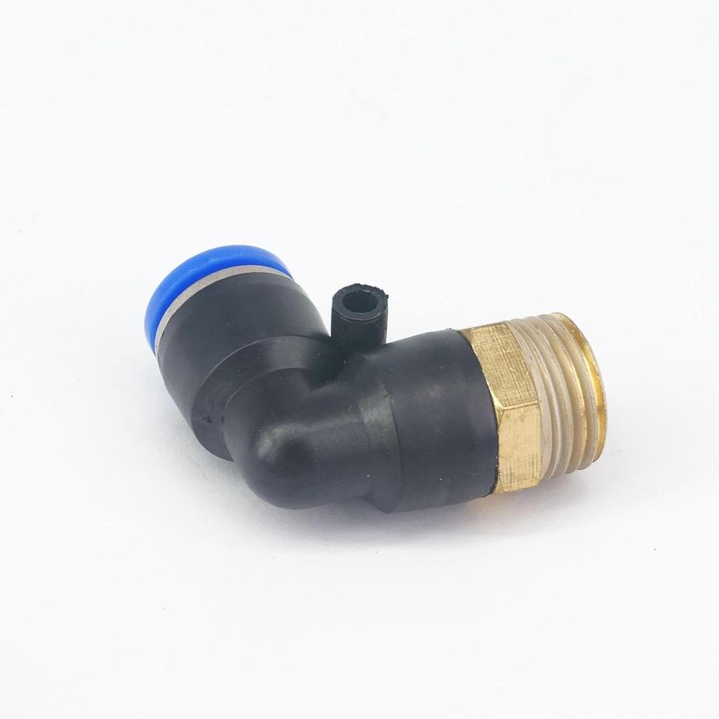 5pc 3/8" Male To Fit Tube O/D 12mm Pneumatic Elbow Push In Connector Union Quick Release Air Fitting Plumbing