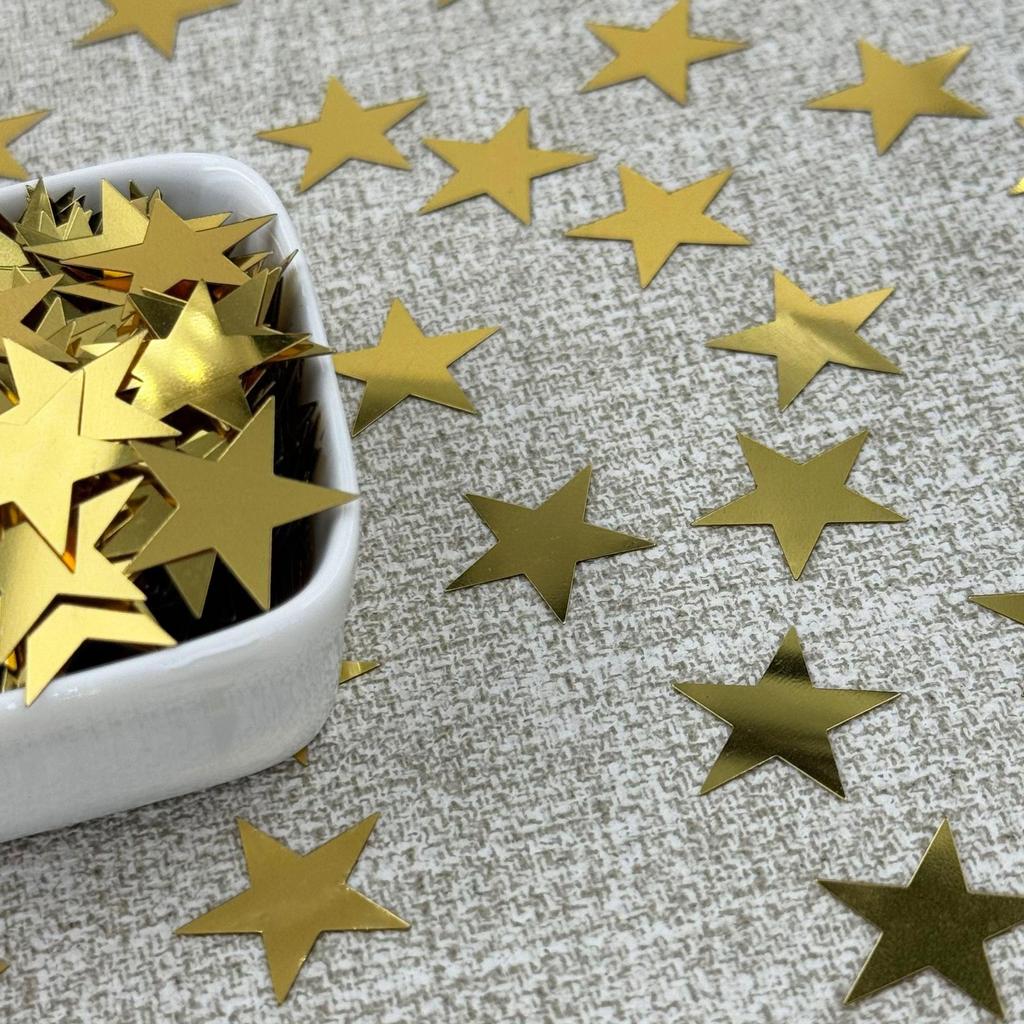 10-25MM Golden Star PET Sequins for DIY Jewelry & Clothing Accessories