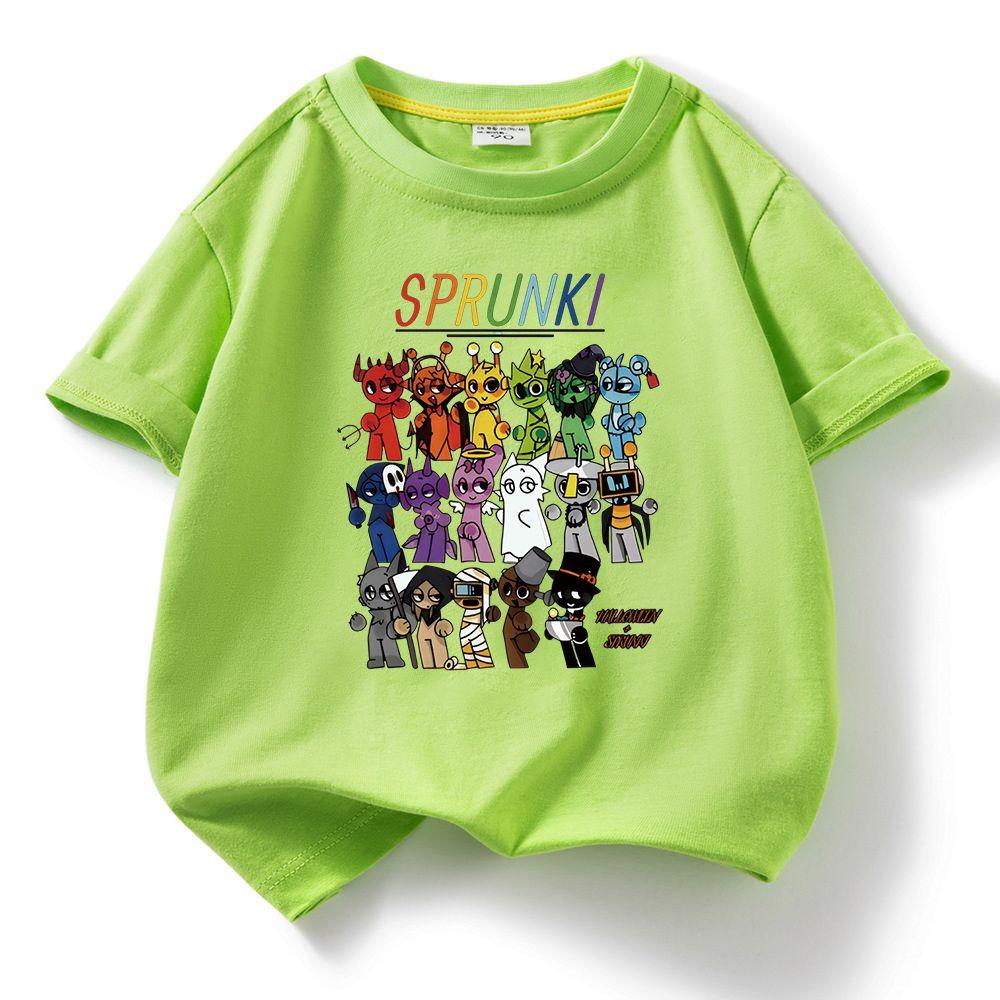 Sprunki Cartoon Print Pure Cotton Kids T-Shirt