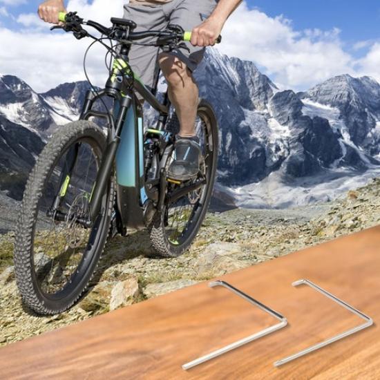 Bike Repair Tool Kit Curved 4mm Hex and TX15 Wrenches for Efficient Maintenance