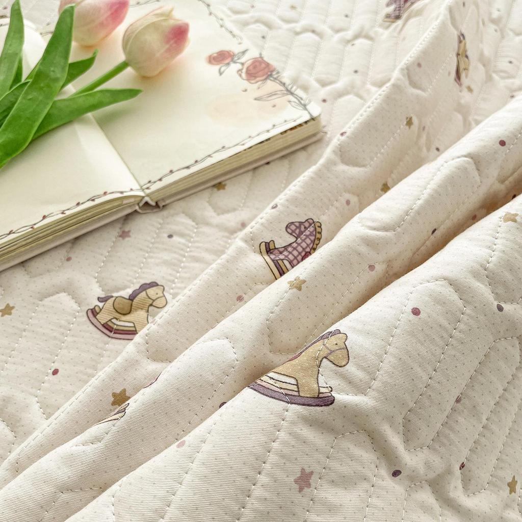 Reine Baumwolle Tatami-Matte Stepp-Bettdecke - Dick, Frischer Druck, Pflegeleicht