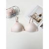 Japanese Girls Plaid Contrasting Color Front Buckle Underwear Women's No Steel Ring Small Breasts Gather and Show Big Upper Support Sub-breasts Bra