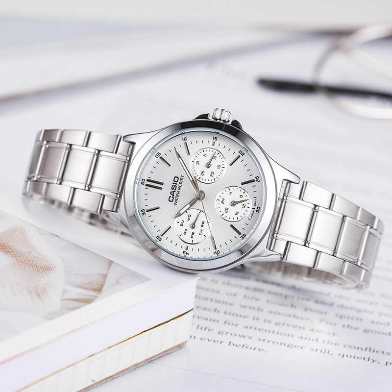 Casio STANDARD Series DRESS Series Business Casual Roman Scale Quartz Movement Stainless Steel Strap Japanese and Korean Women's LTP-V300D-7A