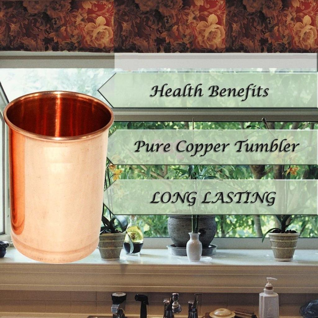 Pure Copper Hammered Traditional Design Dinner Thali Set, 11 Pieces