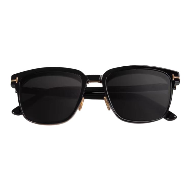 TF Personality Design Square Sunglasses Unisex sunglasses Black Gold TF5683-B_001_54