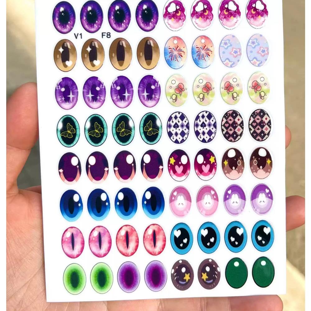 

Подходящие 17/38см Labubu V1v2v3 Запасные наклейки для глаз Виниловые контактные линзы Макияж Наклейки для глаз Сделай сам Кукла Детский подарок Игрушка Милый