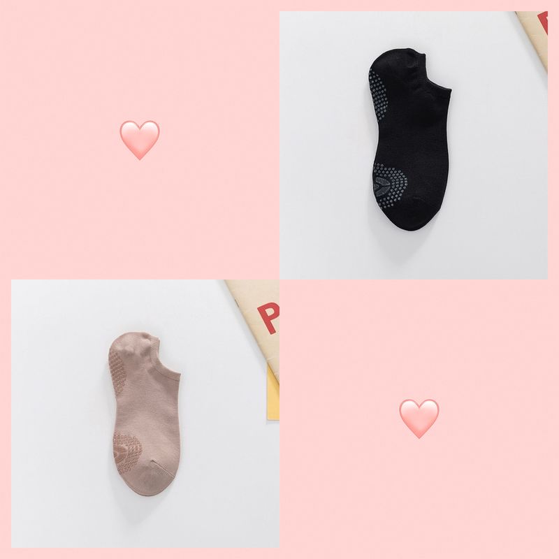 

Носки для йоги Нескользящие Профессиональные Женские Летние Аэробика Пилатес Закрытые Виды Спорта Воздушная Фитнес Весна и Осень Скакалка Носки-лодочки Black + Brown [2 pairs]]