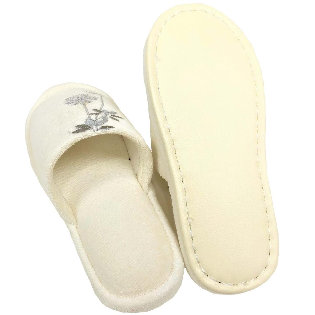Senko Sarina Ivory One Size Fits All Slippers,
