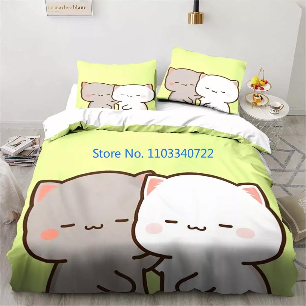Bubu Dudu Cartoon Cute Bear Kawaii  Duvet Cover Set 3D Print Comforter Cover Bedclothes for Boy Girl Bedding Sets Bedroom Decor